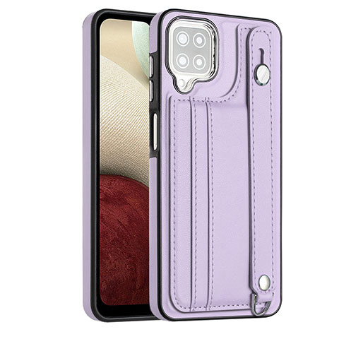 Handyhülle Hülle Luxus Leder Schutzhülle YB1 für Samsung Galaxy F12 Violett