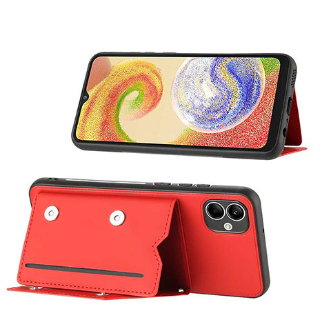 Handyhülle Hülle Luxus Leder Schutzhülle YB1 für Samsung Galaxy M04 Rot