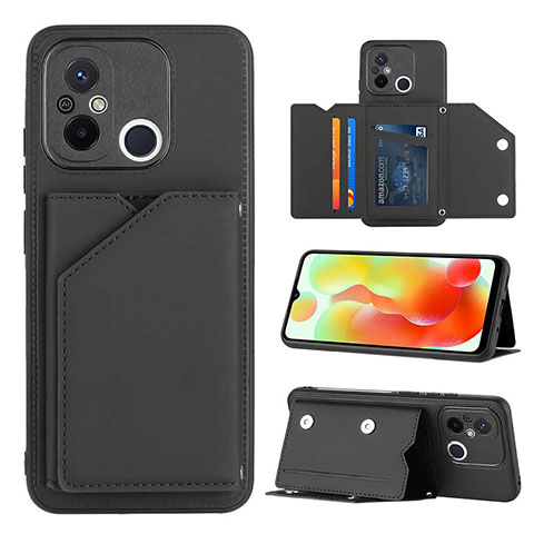 Handyhülle Hülle Luxus Leder Schutzhülle YB1 für Xiaomi Poco C55 Schwarz