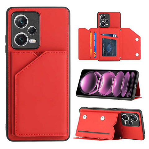 Handyhülle Hülle Luxus Leder Schutzhülle YB1 für Xiaomi Poco X5 5G Rot