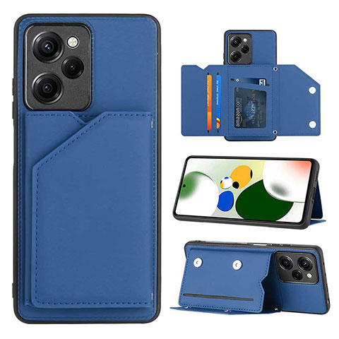 Handyhülle Hülle Luxus Leder Schutzhülle YB1 für Xiaomi Poco X5 Pro 5G Blau