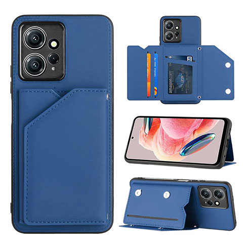 Handyhülle Hülle Luxus Leder Schutzhülle YB1 für Xiaomi Redmi Note 12 4G Blau