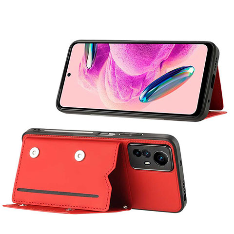 Handyhülle Hülle Luxus Leder Schutzhülle YB1 für Xiaomi Redmi Note 12S Rot