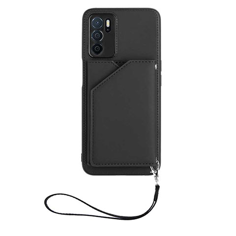 Handyhülle Hülle Luxus Leder Schutzhülle YB2 für Oppo A16 Schwarz