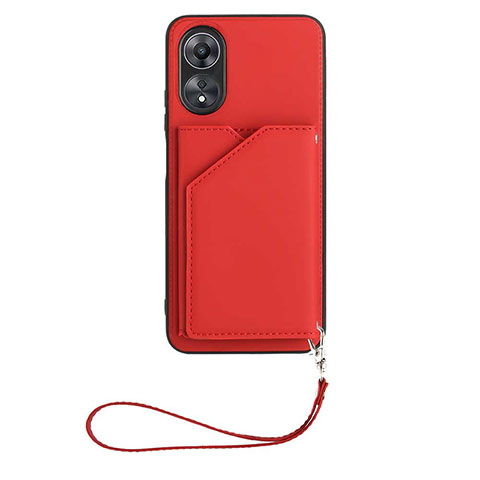 Handyhülle Hülle Luxus Leder Schutzhülle YB2 für Oppo A17 Rot