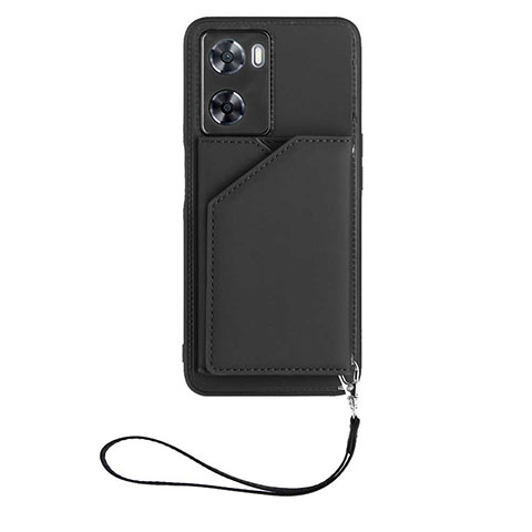 Handyhülle Hülle Luxus Leder Schutzhülle YB2 für Oppo A57 4G Schwarz