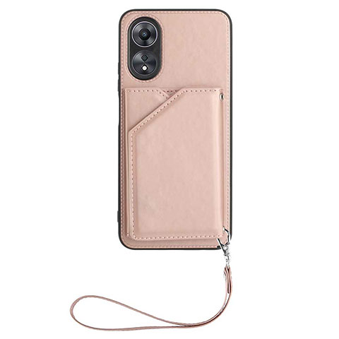 Handyhülle Hülle Luxus Leder Schutzhülle YB2 für Oppo A58 5G Rosegold