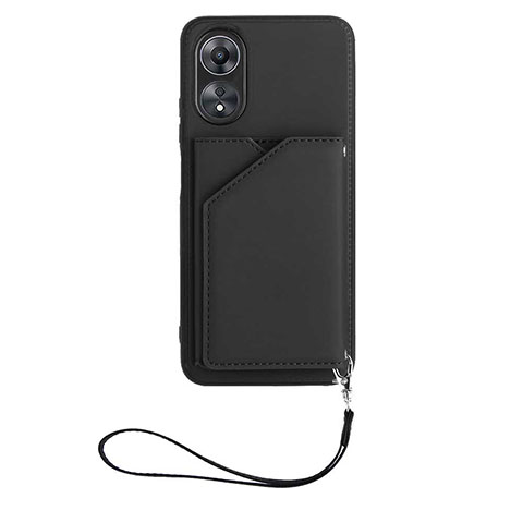 Handyhülle Hülle Luxus Leder Schutzhülle YB2 für Oppo A58 5G Schwarz