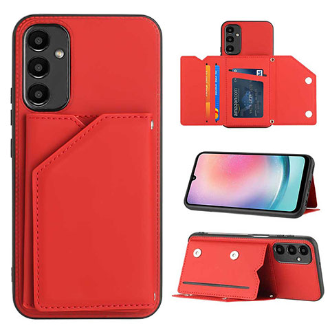 Handyhülle Hülle Luxus Leder Schutzhülle YB2 für Samsung Galaxy A14 5G Rot