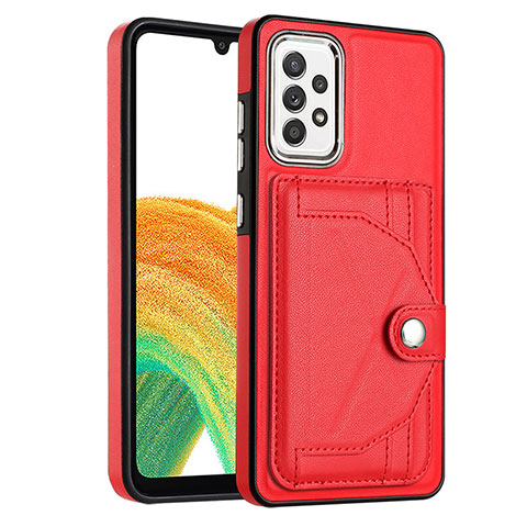 Handyhülle Hülle Luxus Leder Schutzhülle YB2 für Samsung Galaxy A73 5G Rot