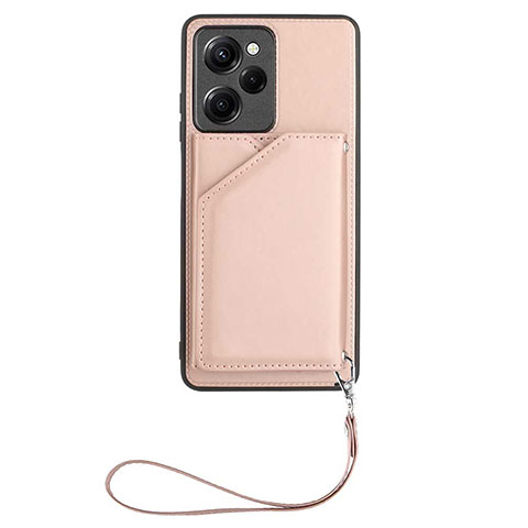 Handyhülle Hülle Luxus Leder Schutzhülle YB2 für Xiaomi Poco X5 Pro 5G Rosegold