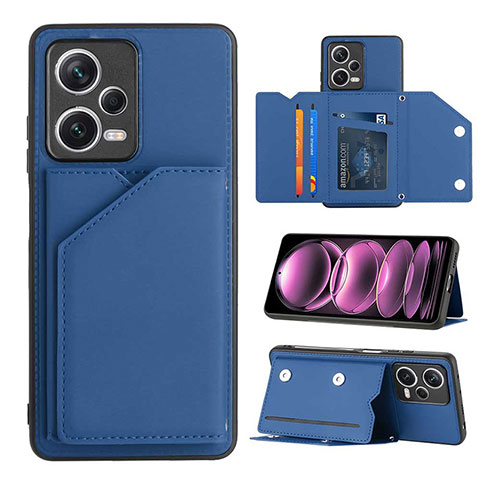 Handyhülle Hülle Luxus Leder Schutzhülle YB2 für Xiaomi Redmi Note 12 Pro 5G Blau