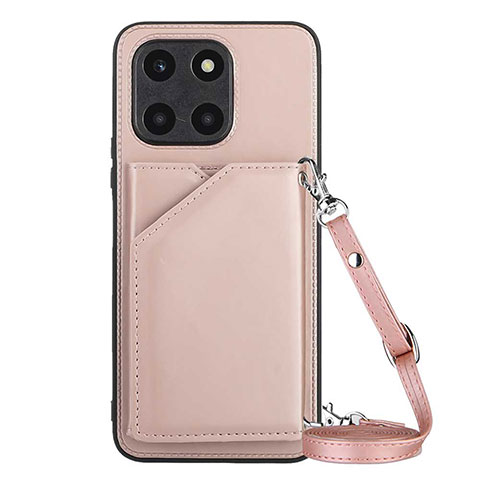 Handyhülle Hülle Luxus Leder Schutzhülle YB3 für Huawei Honor X6a Rosegold