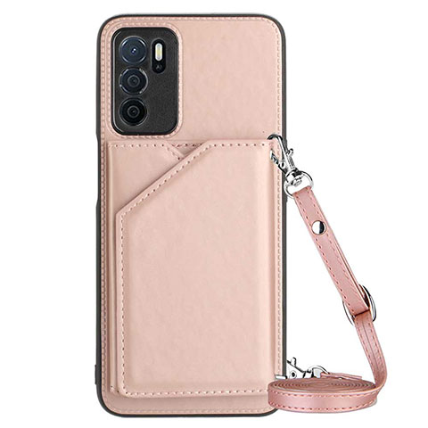 Handyhülle Hülle Luxus Leder Schutzhülle YB3 für Oppo A54s Rosegold