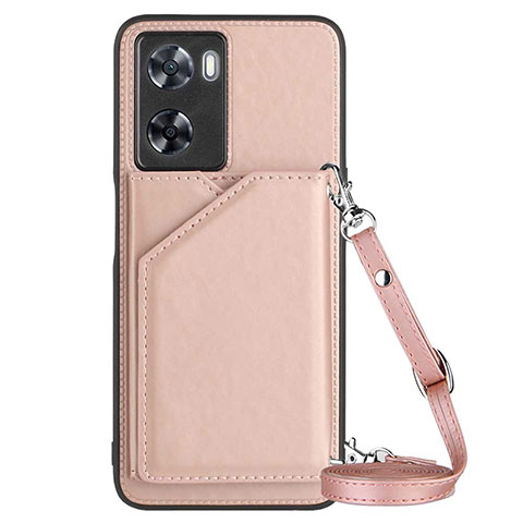 Handyhülle Hülle Luxus Leder Schutzhülle YB3 für Oppo A57 4G Rosegold