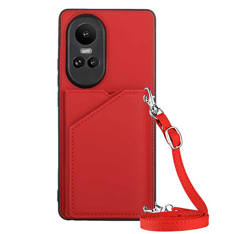 Handyhülle Hülle Luxus Leder Schutzhülle YB3 für Oppo Reno10 5G Rot