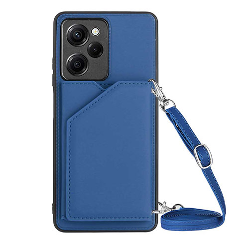 Handyhülle Hülle Luxus Leder Schutzhülle YB3 für Xiaomi Poco X5 Pro 5G Blau