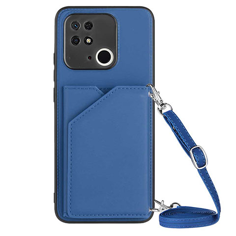 Handyhülle Hülle Luxus Leder Schutzhülle YB3 für Xiaomi Redmi 10 India Blau