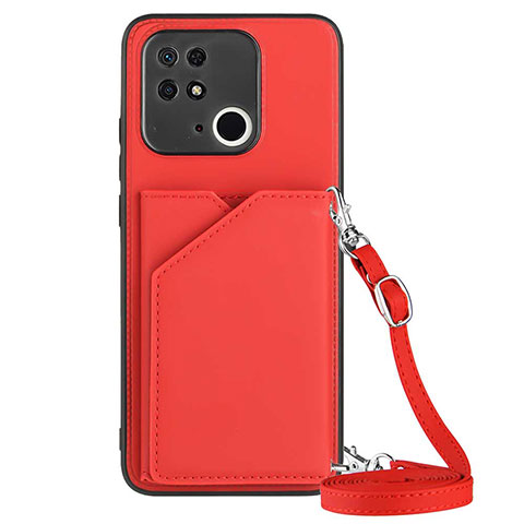 Handyhülle Hülle Luxus Leder Schutzhülle YB3 für Xiaomi Redmi 10 India Rot