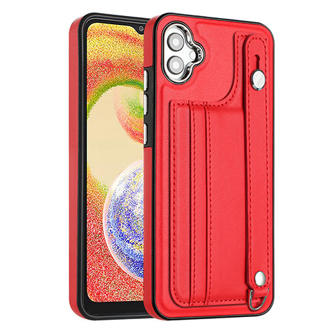 Handyhülle Hülle Luxus Leder Schutzhülle YB4 für Samsung Galaxy A04 4G Rot