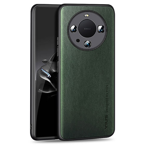 Handyhülle Hülle Luxus Leder Schutzhülle YM1 für Huawei Mate 60 Pro Grün