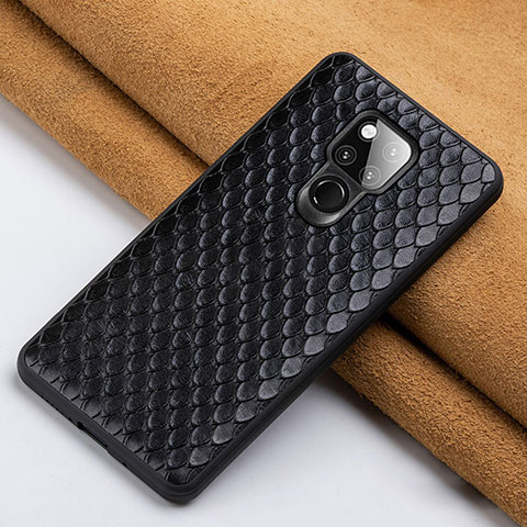 Handyhülle Hülle Luxus Leder Schutzhülle Z01 für Huawei Mate 20 X 5G Schwarz