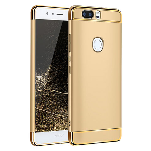 Handyhülle Hülle Luxus Metall Rahmen und Kunststoff für Huawei Honor V8 Gold