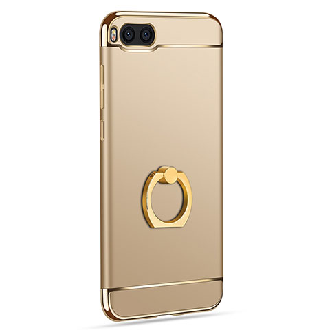 Handyhülle Hülle Luxus Metall Rahmen und Kunststoff mit Fingerring Ständer für Xiaomi Mi Note 3 Gold