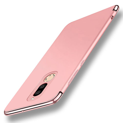 Handyhülle Hülle Luxus Metall Rahmen und Kunststoff Schutzhülle Tasche mit Fingerring Ständer A01 für Huawei G10 Rosegold