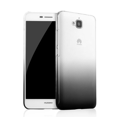 Handyhülle Hülle Schutzhülle Durchsichtig Farbverlauf für Huawei Y6 Pro Schwarz