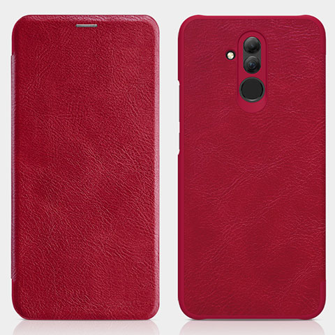 Handyhülle Hülle Stand Tasche Leder F01 für Huawei Mate 20 Lite Rot