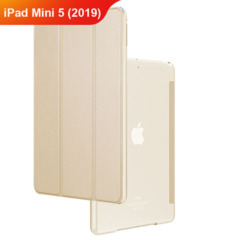 Handyhülle Hülle Stand Tasche Leder für Apple iPad Mini 5 (2019) Gold