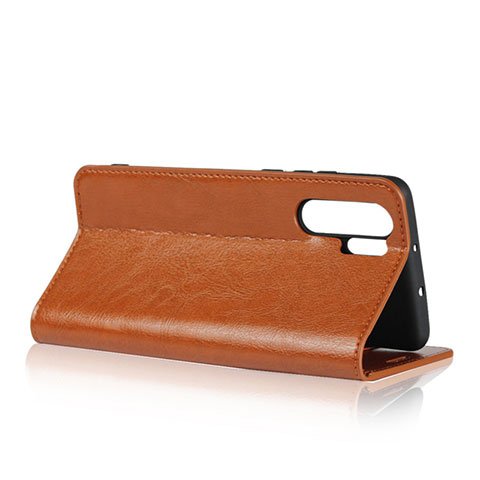 Handyhülle Hülle Stand Tasche Leder für Huawei P30 Pro New Edition Orange