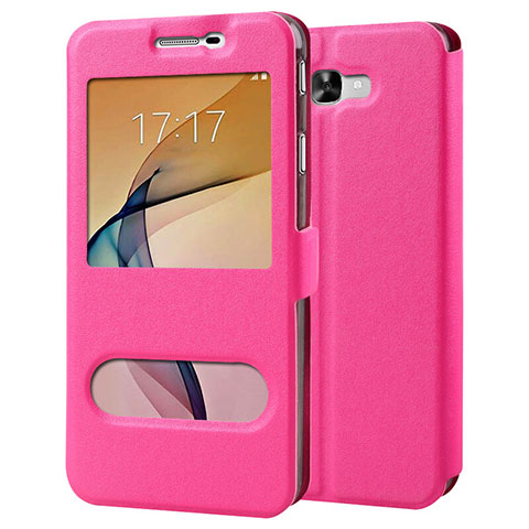 Handyhülle Hülle Stand Tasche Leder für Samsung Galaxy On7 (2016) G6100 Pink