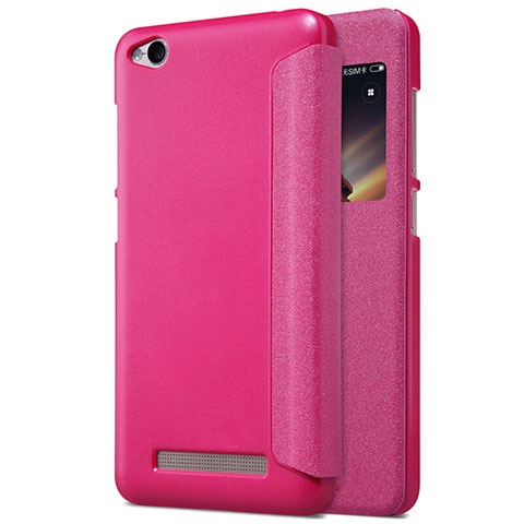 Handyhülle Hülle Stand Tasche Leder für Xiaomi Redmi 4A Pink