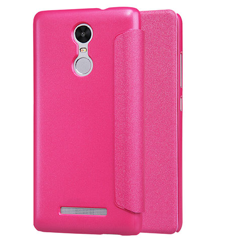 Handyhülle Hülle Stand Tasche Leder für Xiaomi Redmi Note 3 MediaTek Pink