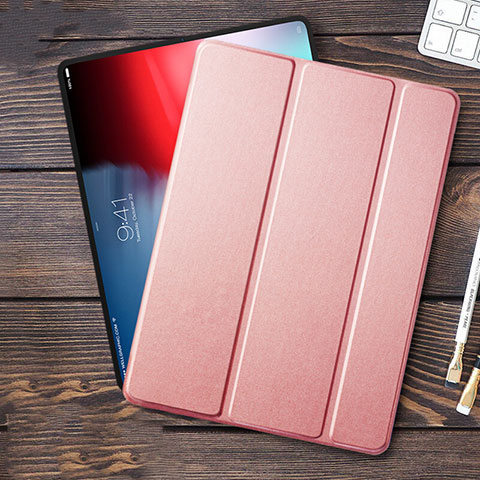 Handyhülle Hülle Stand Tasche Leder L01 für Apple iPad Pro 11 (2018) Rosa