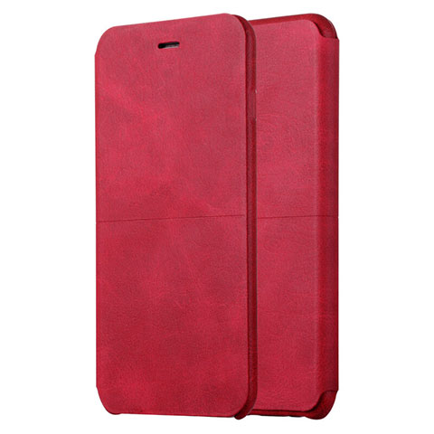 Handyhülle Hülle Stand Tasche Leder L01 für Apple iPhone 6S Plus Rot