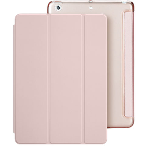 Handyhülle Hülle Stand Tasche Leder L01 für Apple New iPad 9.7 (2018) Rosa