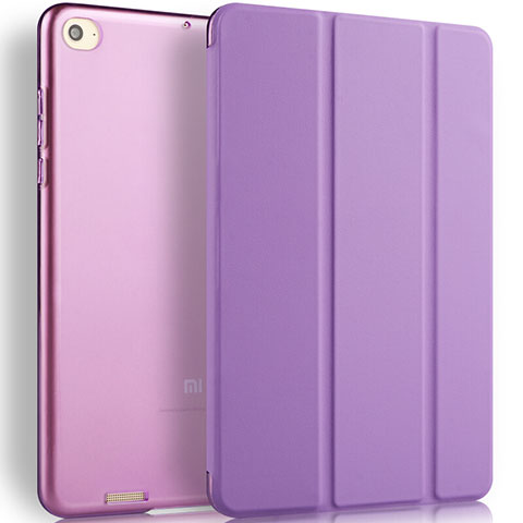 Handyhülle Hülle Stand Tasche Leder L02 für Xiaomi Mi Pad 2 Violett