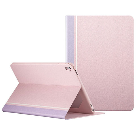 Handyhülle Hülle Stand Tasche Leder L03 für Apple iPad Pro 9.7 Rosa