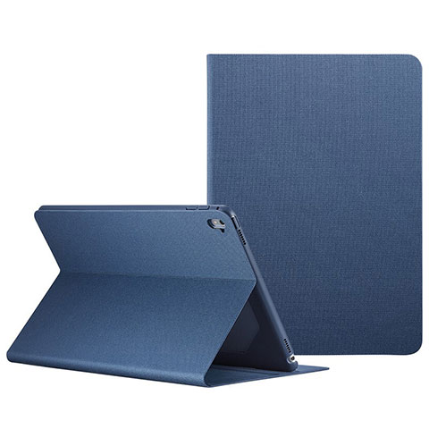 Handyhülle Hülle Stand Tasche Leder L04 für Apple iPad Pro 9.7 Blau