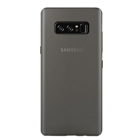 Handyhülle Hülle Ultra Dünn Schutzhülle Durchsichtig Transparent Matt für Samsung Galaxy Note 8 Duos N950F Grau