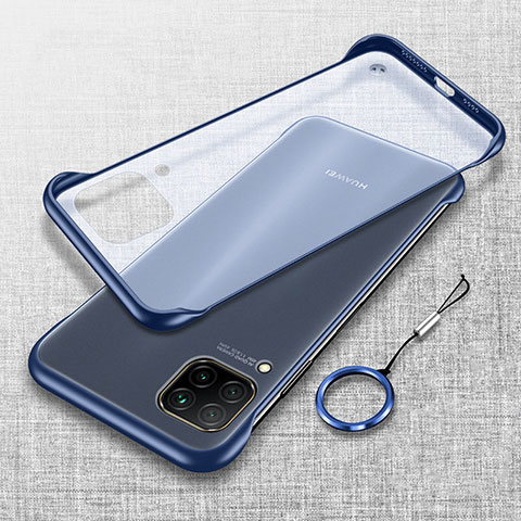 Handyhülle Hülle Ultra Dünn Schutzhülle Tasche Durchsichtig Transparent Matt U01 für Huawei Nova 7i Blau