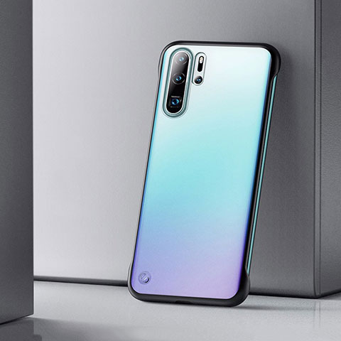 Handyhülle Hülle Ultra Dünn Schutzhülle Tasche Durchsichtig Transparent Matt U01 für Huawei P30 Pro New Edition Schwarz