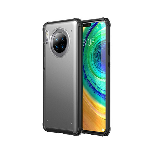 Handyhülle Hülle Ultra Dünn Schutzhülle Tasche Durchsichtig Transparent Matt U02 für Huawei Mate 30 Pro 5G Schwarz