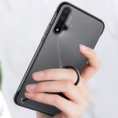 Handyhülle Hülle Ultra Dünn Schutzhülle Tasche Durchsichtig Transparent Matt U02 für Huawei Nova 5 Pro Schwarz