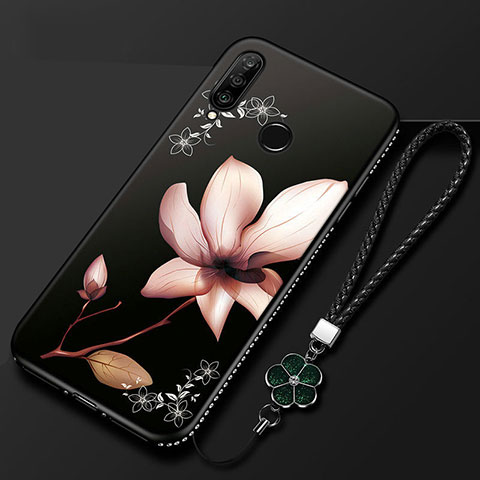 Handyhülle Silikon Hülle Gummi Schutzhülle Blumen für Huawei P Smart+ Plus (2019) Plusfarbig