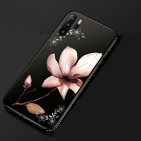 Handyhülle Silikon Hülle Gummi Schutzhülle Blumen S01 für Huawei P30 Pro New Edition Rosa