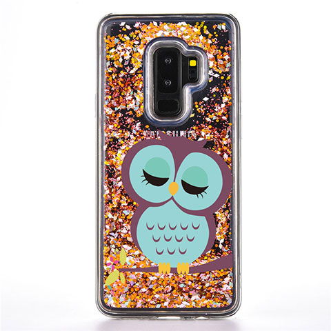 Handyhülle Silikon Hülle Gummi Schutzhülle Flexible Modisch Muster K01 für Samsung Galaxy S9 Plus Cyan